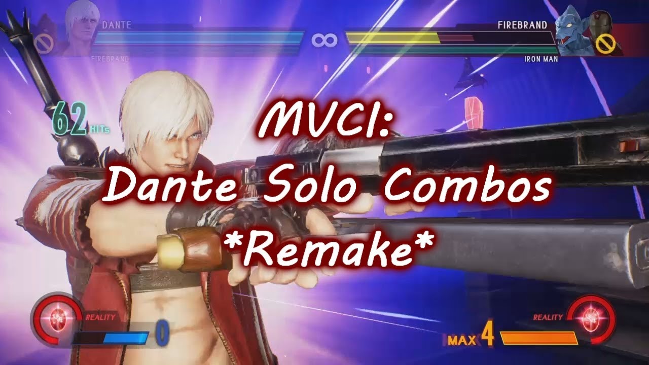 MVCI: Dante Solo Combos *Remake*