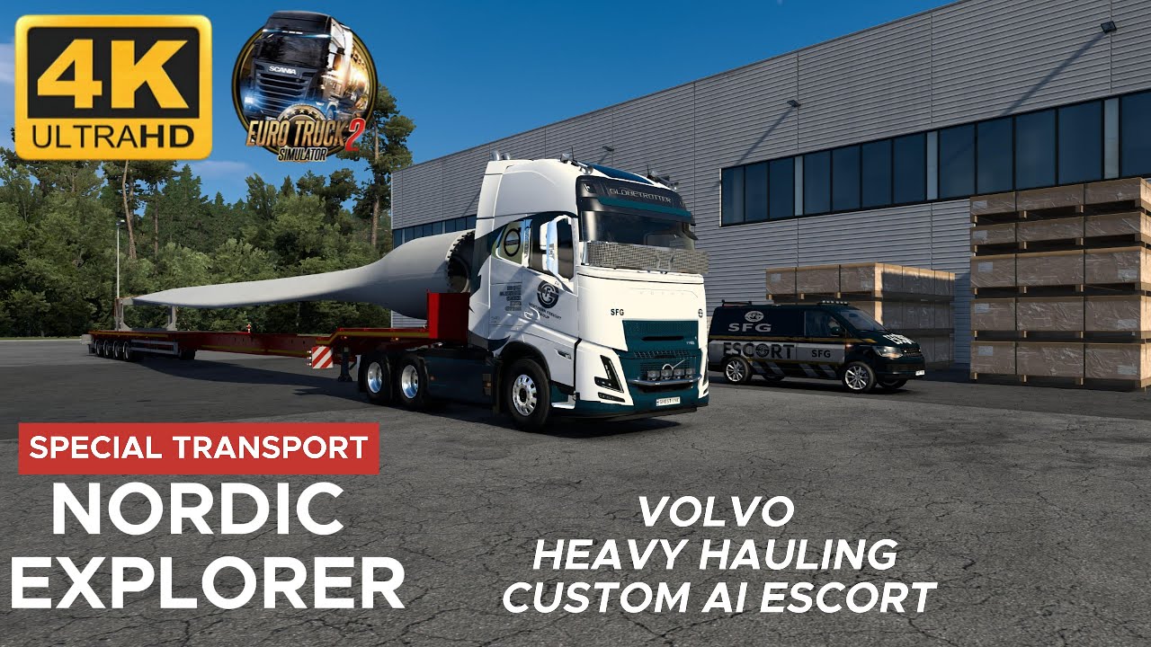Oversized Load Got the Whole Highway BLOCKED in ETS2 😳 ft. Volvo FH | Custom Escort Convoy 🚨🔥| 1.57