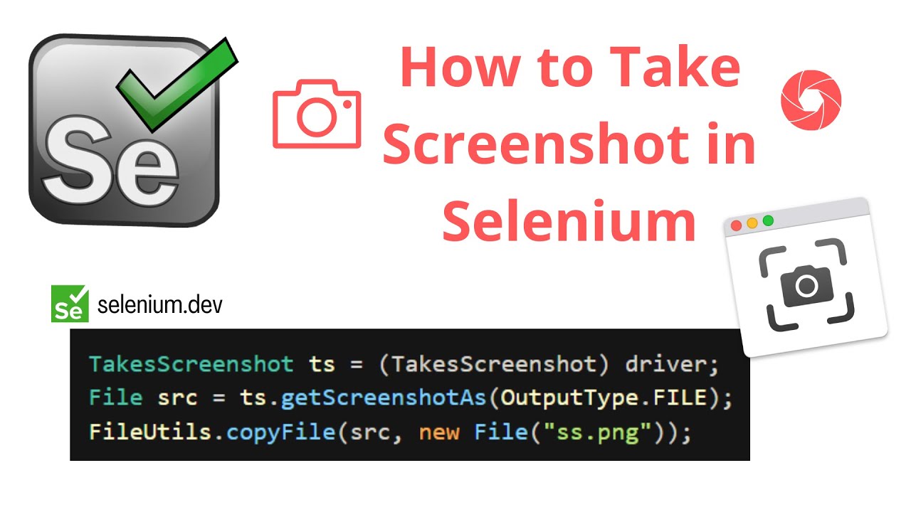 How to take Screenshot in Selenium Webdriver || Interview Question