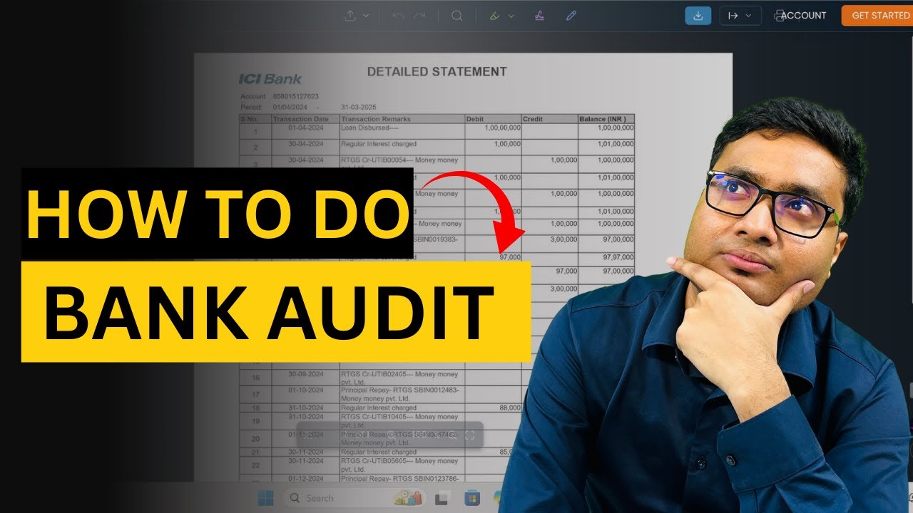 How to do Bank Audit | Step-by-Step Process - Practical Audit Training