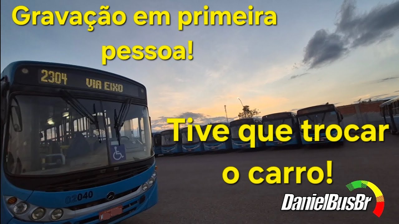 Saindo da garagem em direção ao terminal do Santa Lúcia,  gravação em primeira pessoa. 