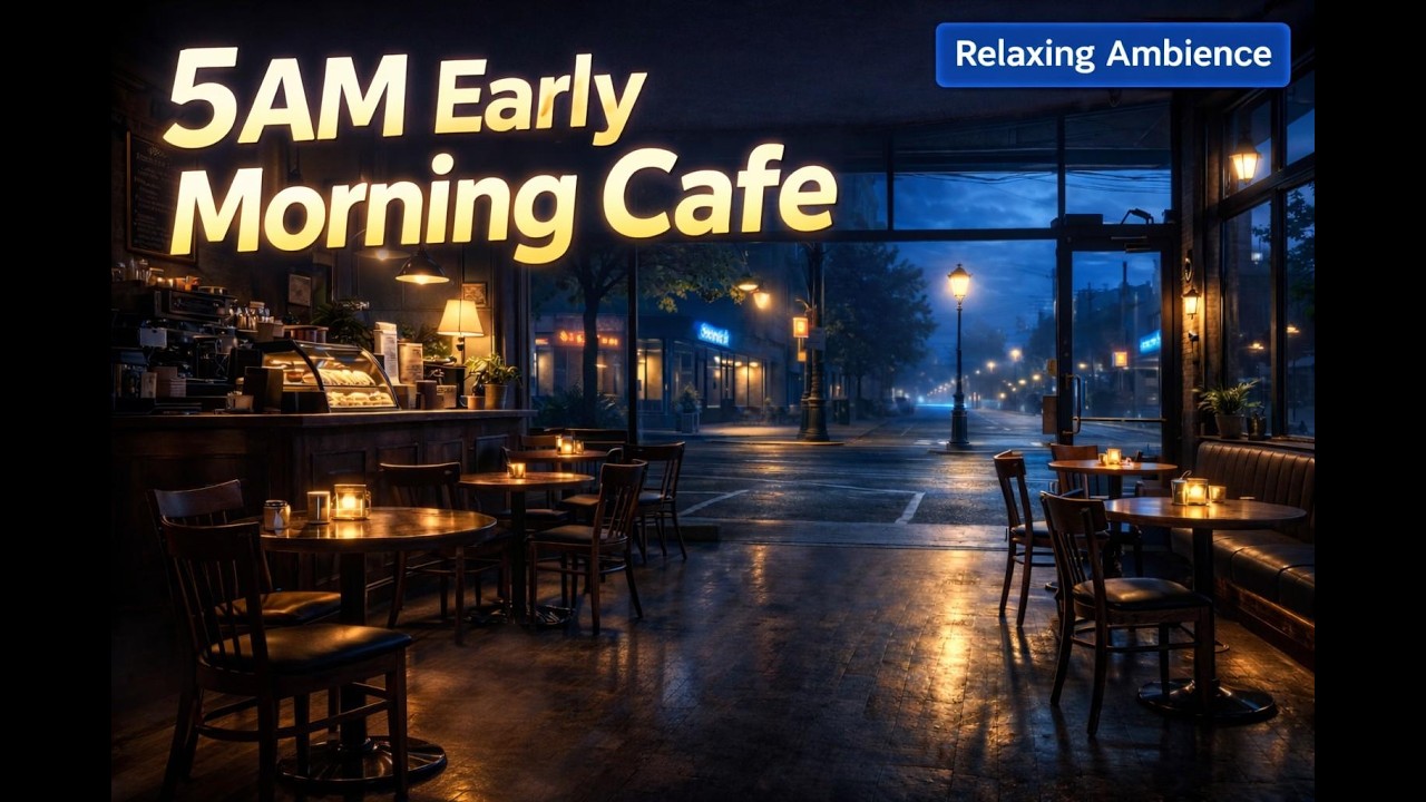 5AM Early Morning Cafe For Relaxing Ambience