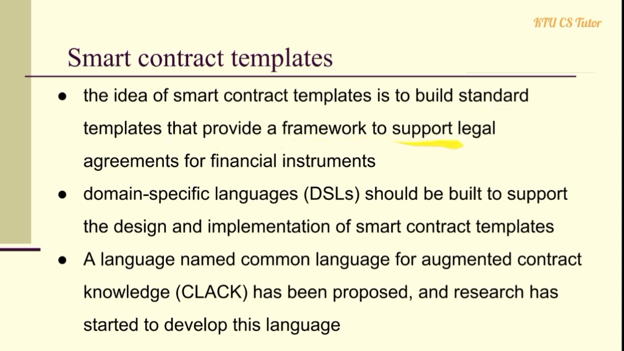 KTU CST428 Blockchain Technologies| S8 CSE Elective|Module 4 Part 1|Smart contracts #ktutuition #ktu