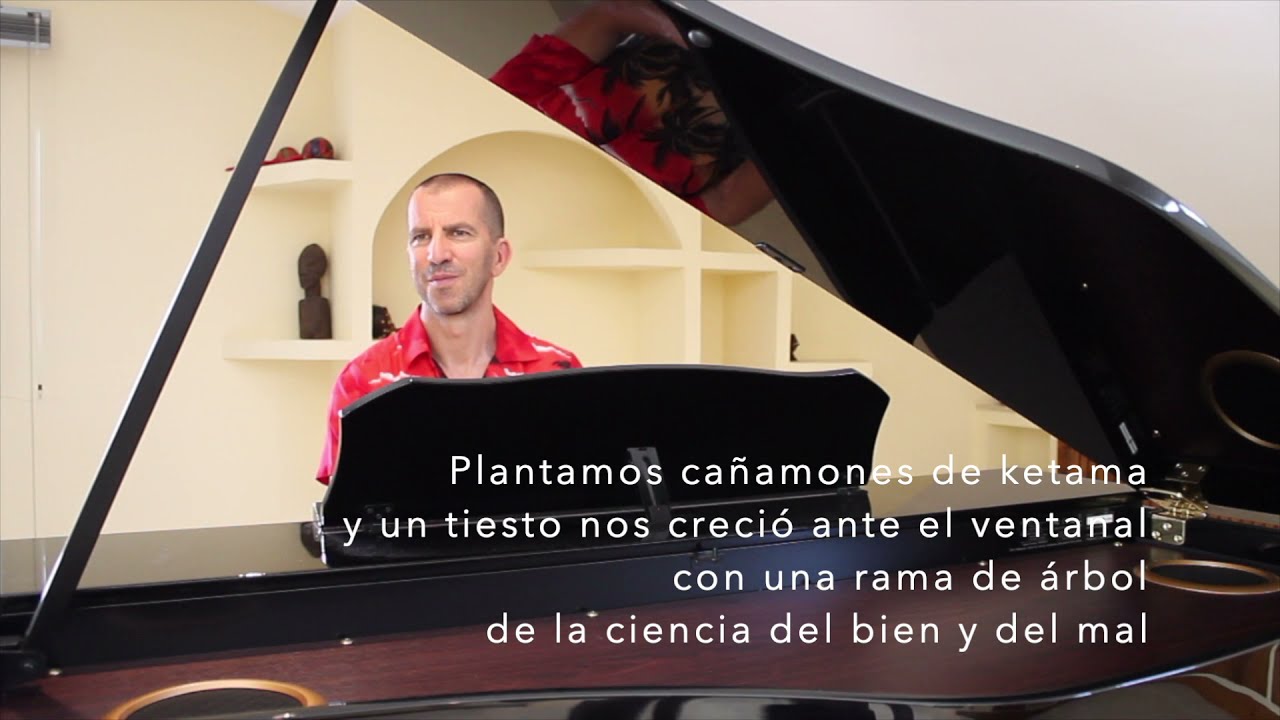 Eva tomando el sol - Joaquín Sabina - Versión piano (con letra en pantalla)