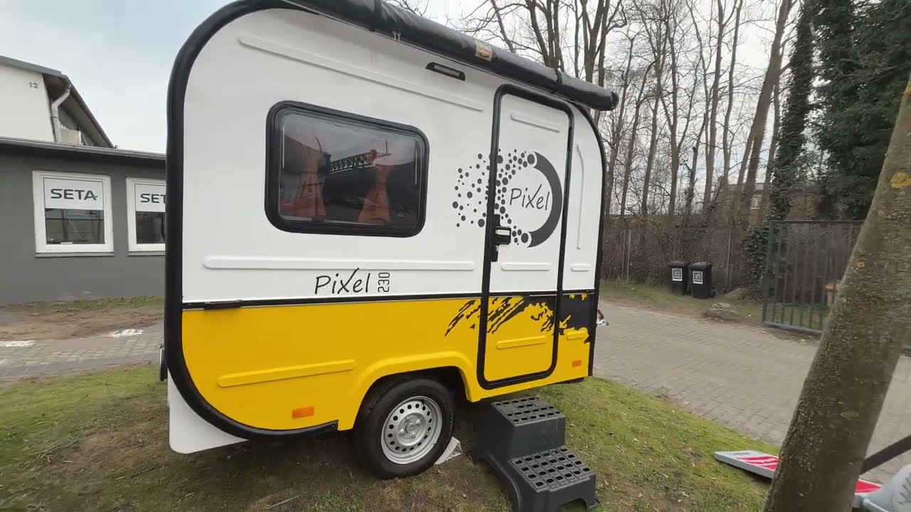 Mini Wohnwagen Pixel ohne Anhängerführerschein für jedes Auto/ Mini Caravan / Micro Camper