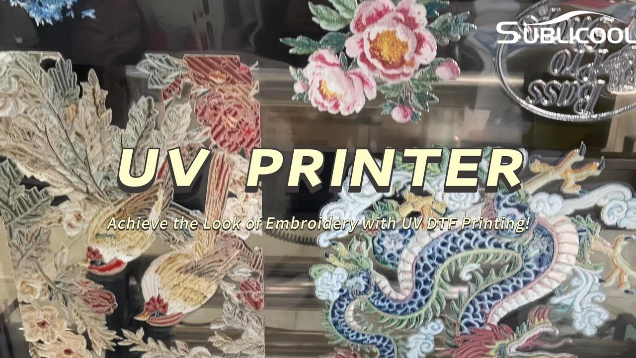 Can UV DTF printer perfectly imitates the embroidery effect?