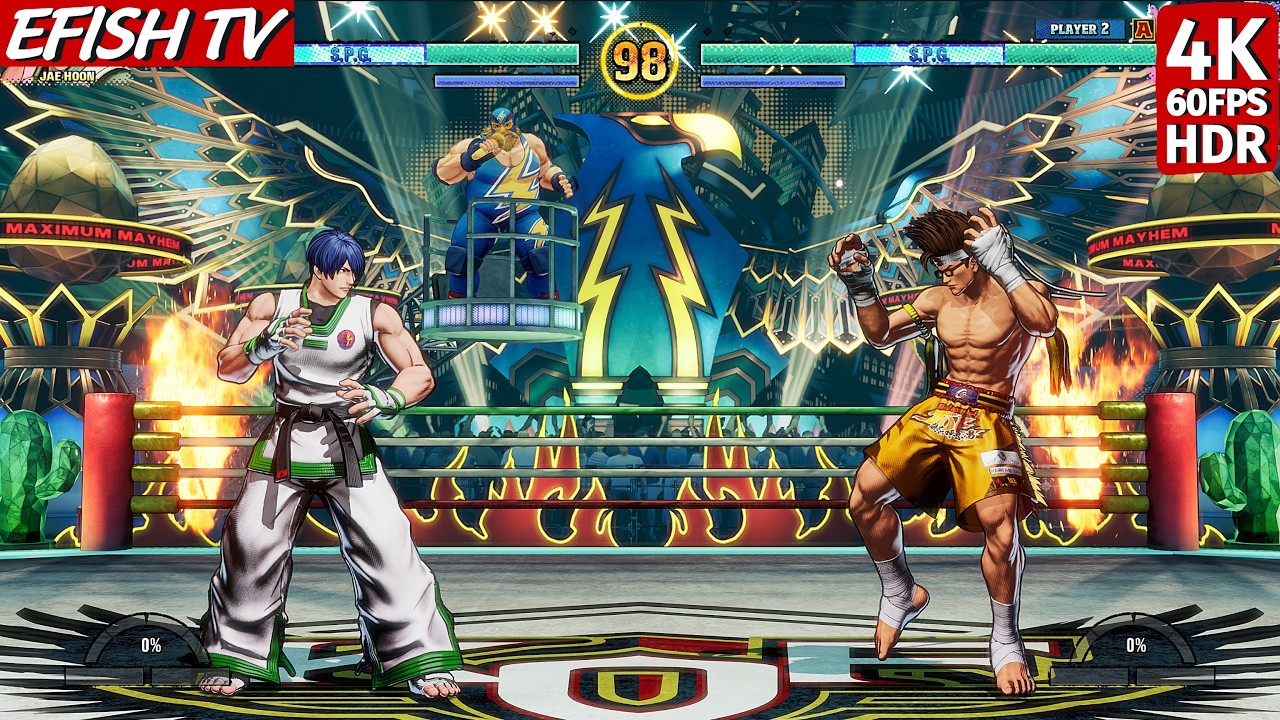 Kim Jae Hoon vs Joe Higashi (Hardest AI) - Fatal Fury: CotW