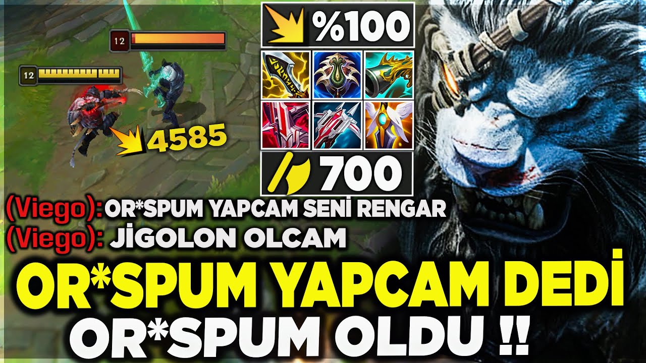 OR*SPUM YAPICAM SENİ DEDİ !! OR*SPUM YAPTIM !! 700 AD RENGAR | Ogün Demirci
