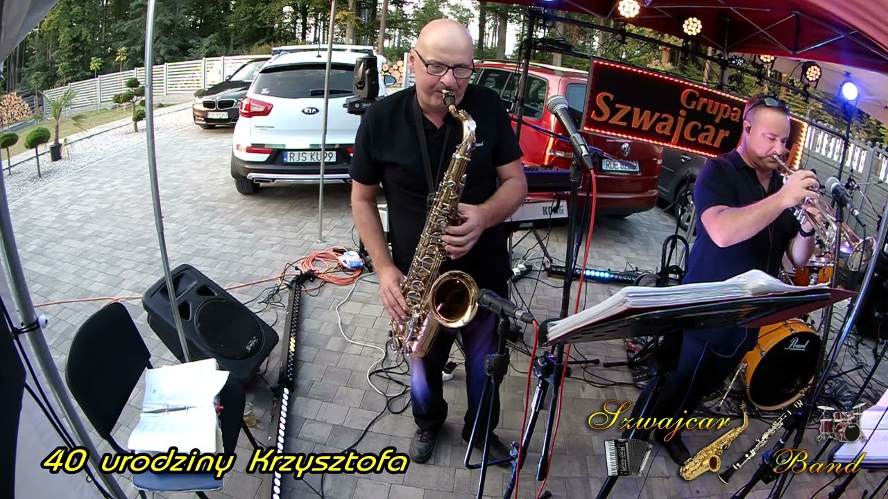 Grupa Szwajcar Band - Kilka fragmentów z 40-tych urodzin Krzysztofa.