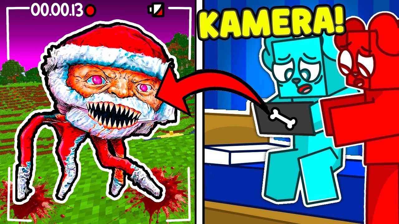 PODGLĄDAMY GOO GOO GAGA NA KAMERACH w Minecraft 🎅🏻📷
