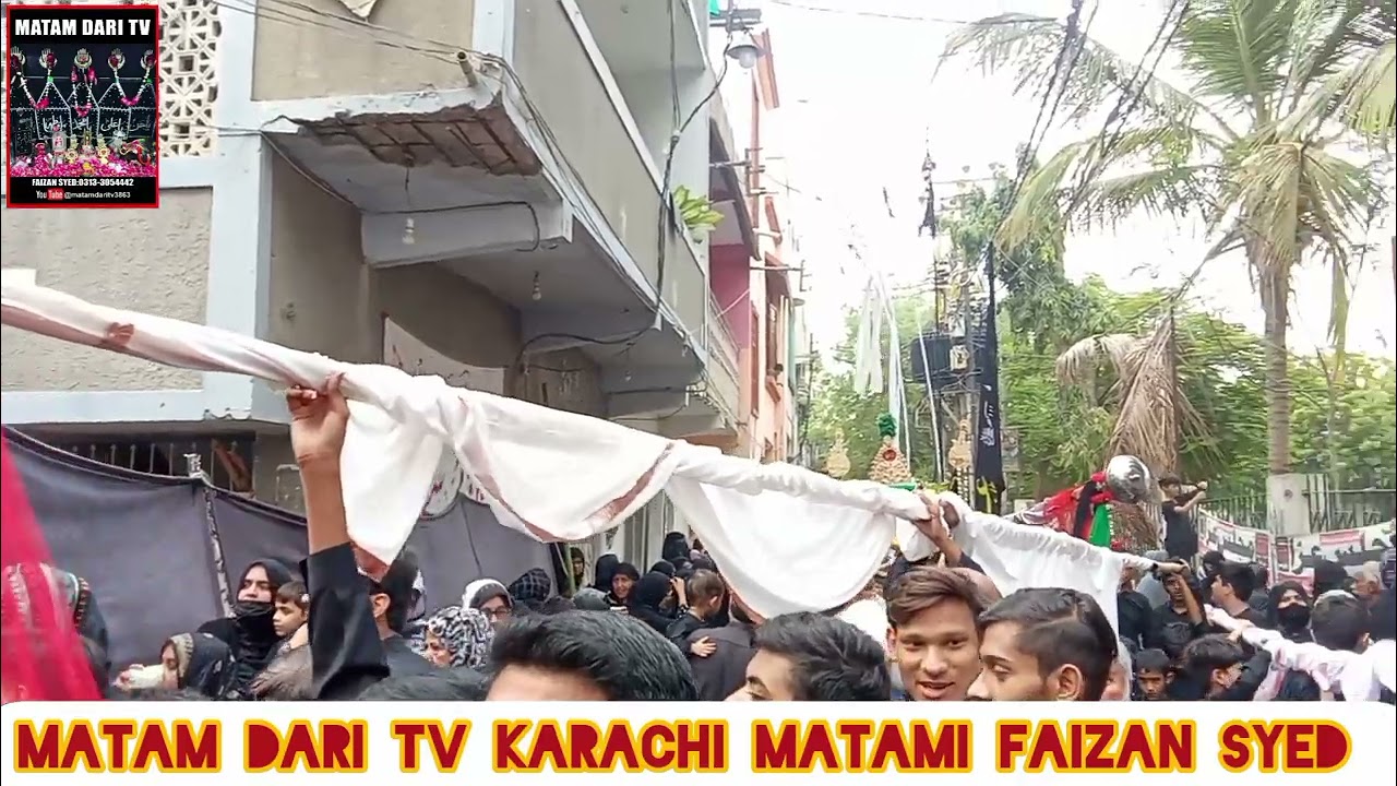 Jaloos E Aza 8 Rabi Ul Awal 2 september 2025 Incholi Block 20 karachi Pakistan all matami sangat