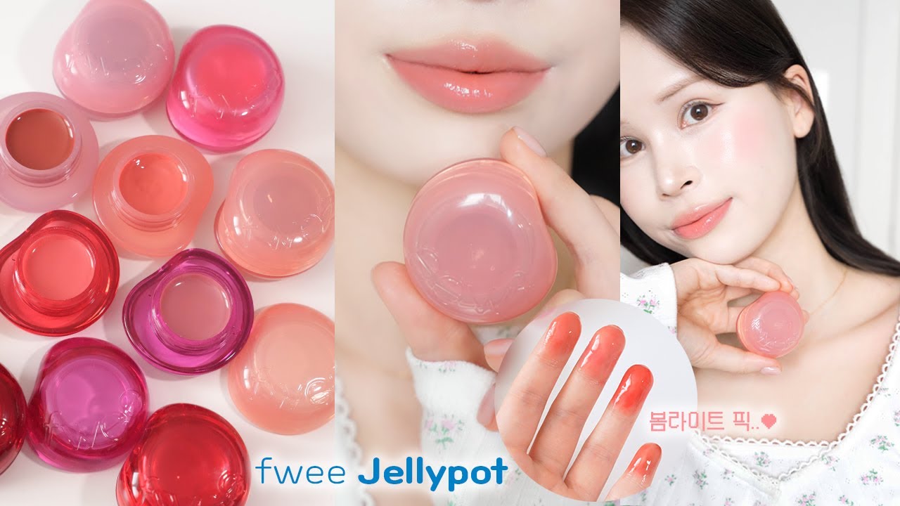 광고❌ 속광블러셔? 퓌 립앤치크 글로이 젤리팟 리뷰🍧 단독발색 & 립조합, 장단점, 실패없는 봄라이트 컬러 추천!