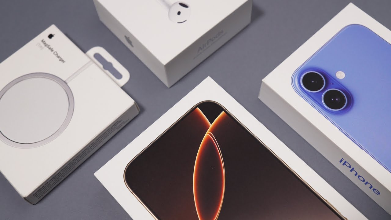 iPhone 16 + 16 Pro + Airpods 4 Unboxing Compilation