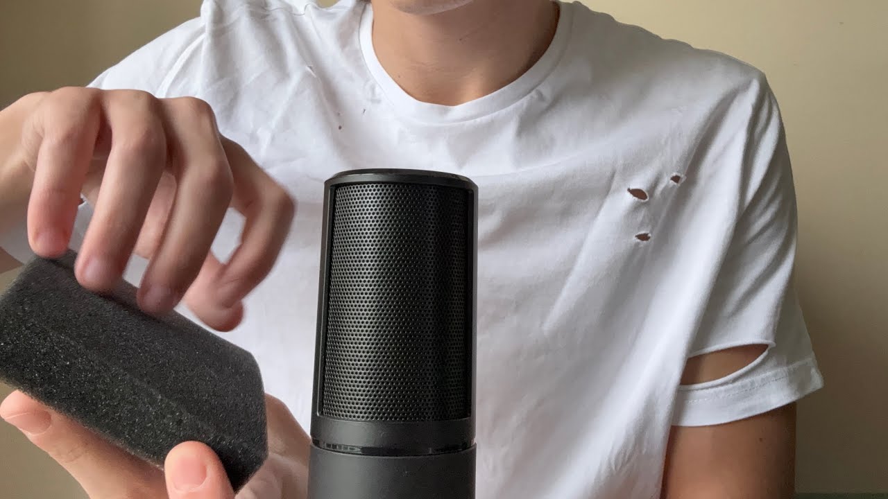 ASMR Foam Rubber Scratching, iPhone Case Tapping and Food Wrap Sounds
