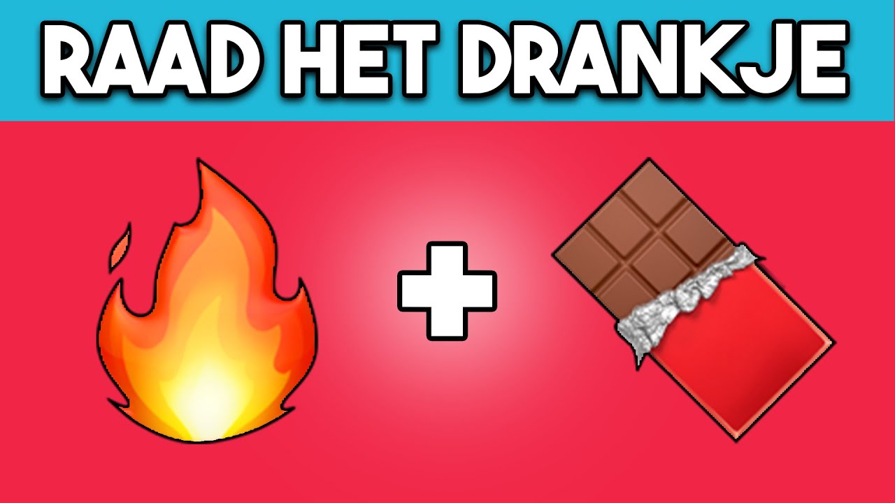 RAAD HET DRANKJE MET DE EMOJI'S || EMOJI QUIZ