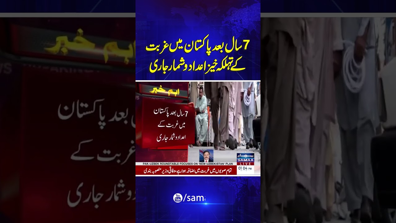 After 7 years, shocking poverty statistics have been released in Pakistan