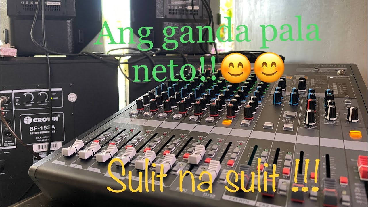 Yamaha Mgp12x mixing console ang ganda talaga, sulit!!! #yamahamixer#yamahamgp12x