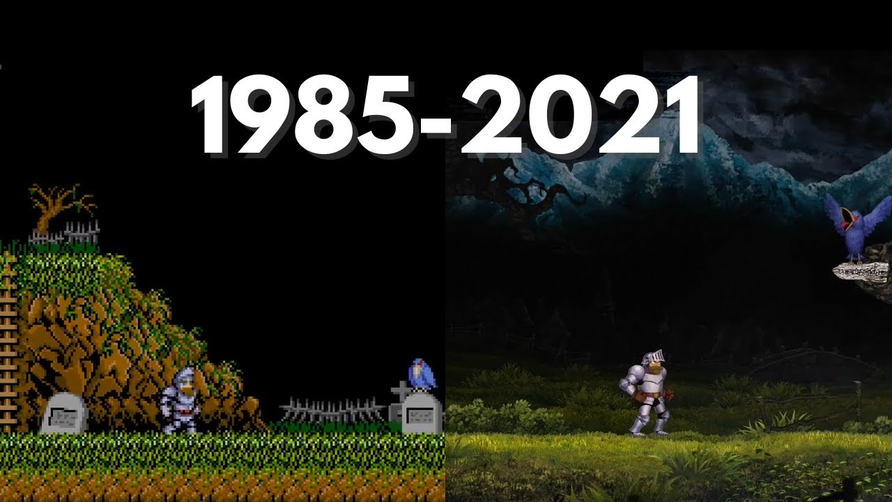 Evolution of Ghosts 'n Goblins games 1985-2021