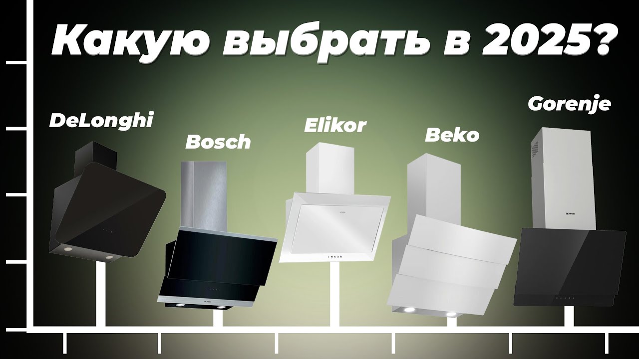 Какую наклонную вытяжку для кухни выбрать в 2025 году? ТОП 10 рейтинг по цене-качеству