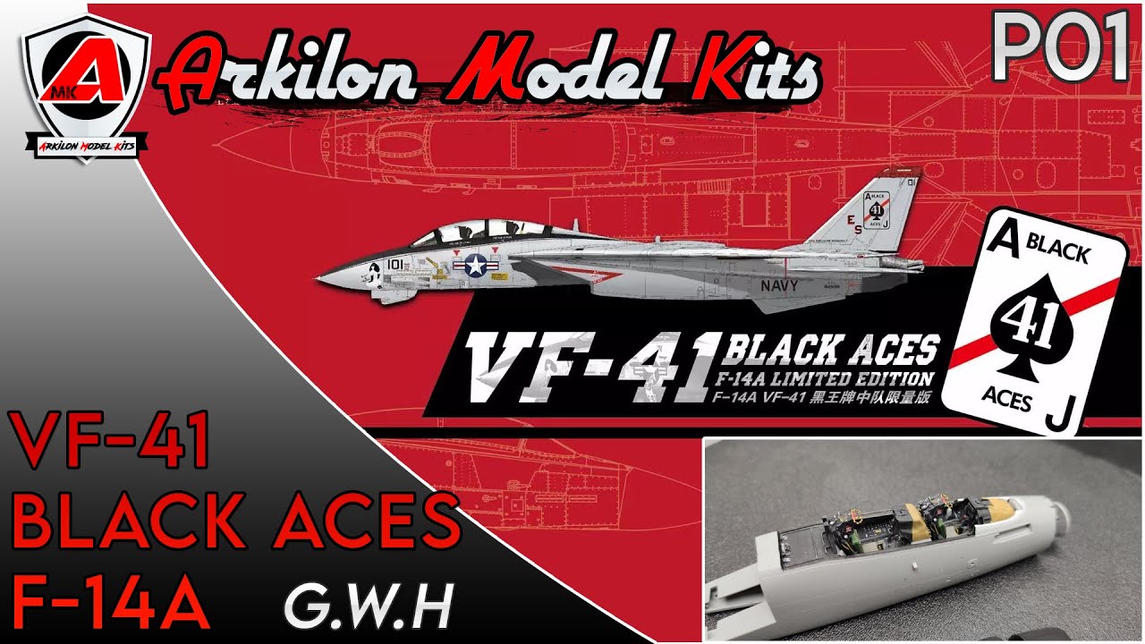 VF-41 F-14A Black Aces 1/72 - G.W.H (S7202) - P01