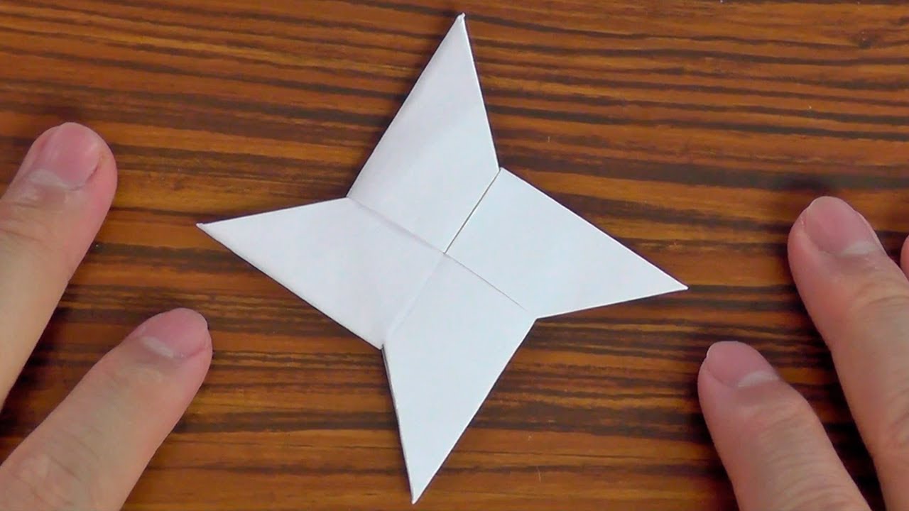 Como fazer uma Estrela Ninja (Shuriken) de Origami
