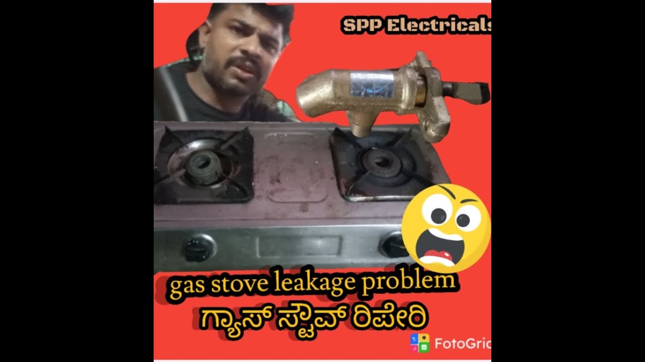 Gas stove leakage problem# gas stove repairi#gas stove cleaning 🧑‍🔧