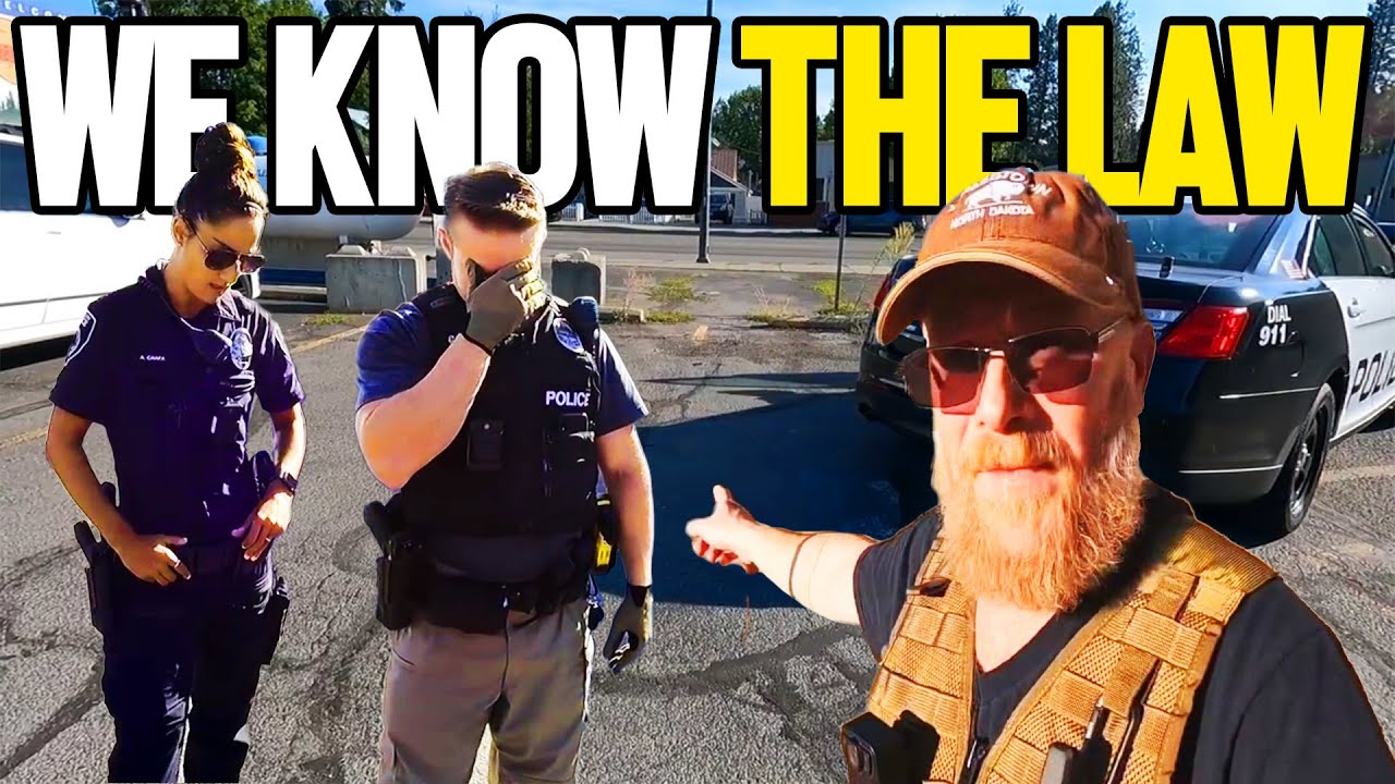 Father and Son Force Cops to Give Up and Leave