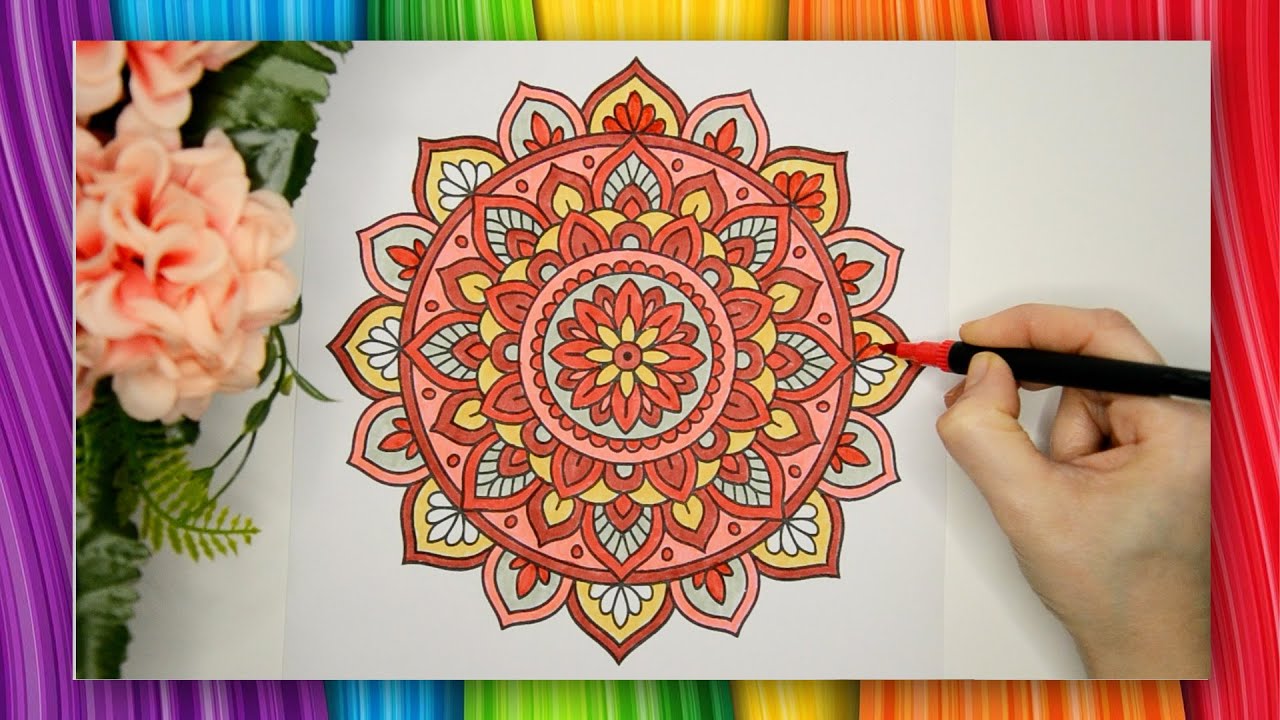 🌸 Colorare per Rilassarsi – Mandala e Meditazione | Relaxing Mandala Coloring