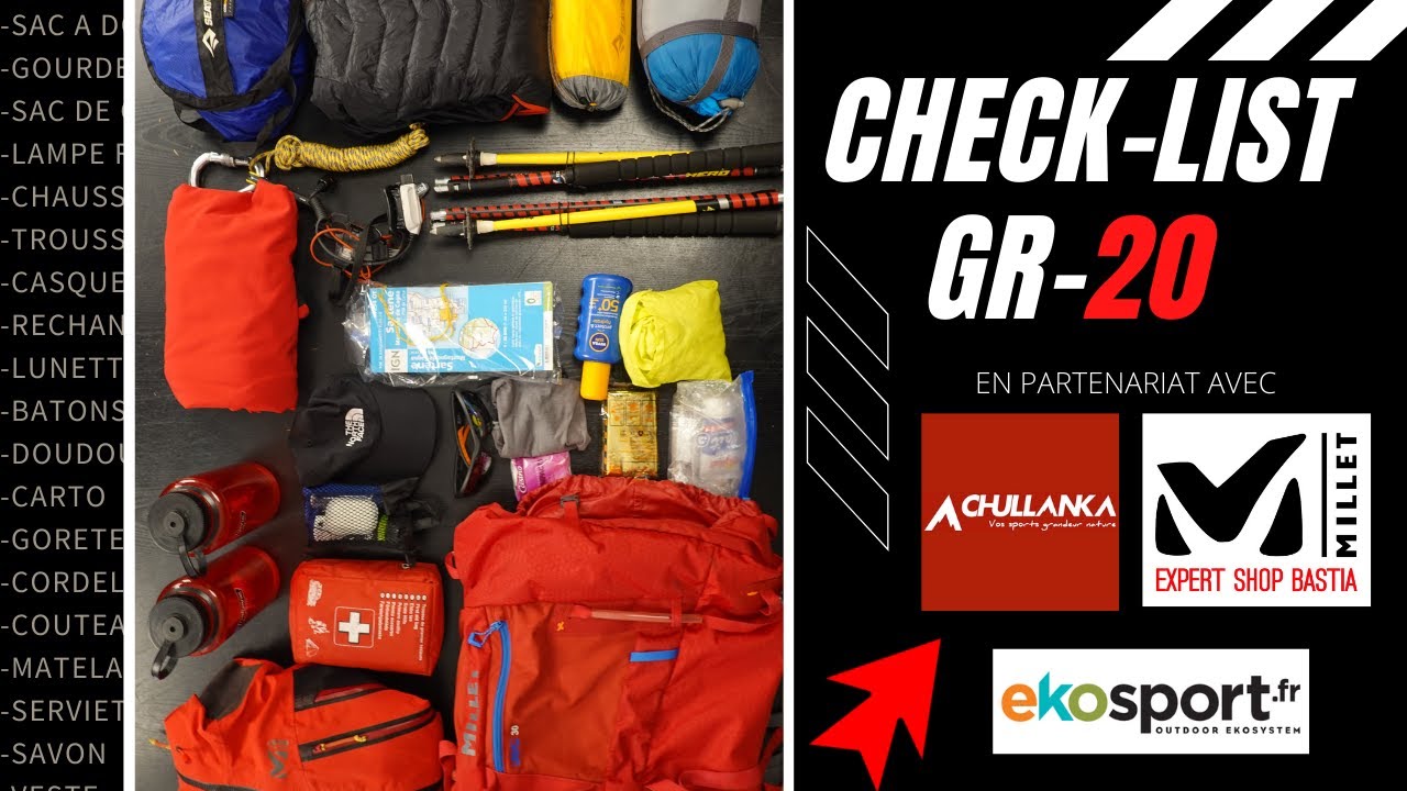 CHECK LIST GR20, l'indispensable sans surplus...