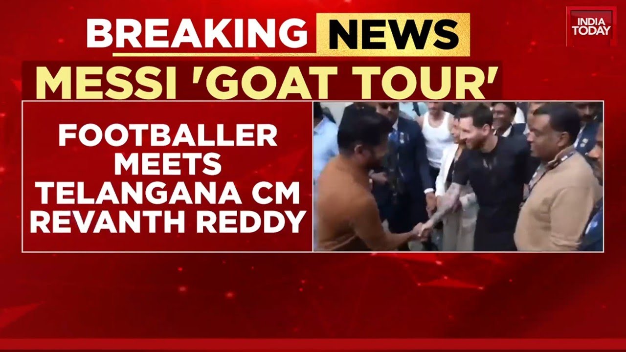 Lionel Messi in Hyderabad: Football Icon Meets CM Revanth Reddy, Set for Match at Uppal Stadium