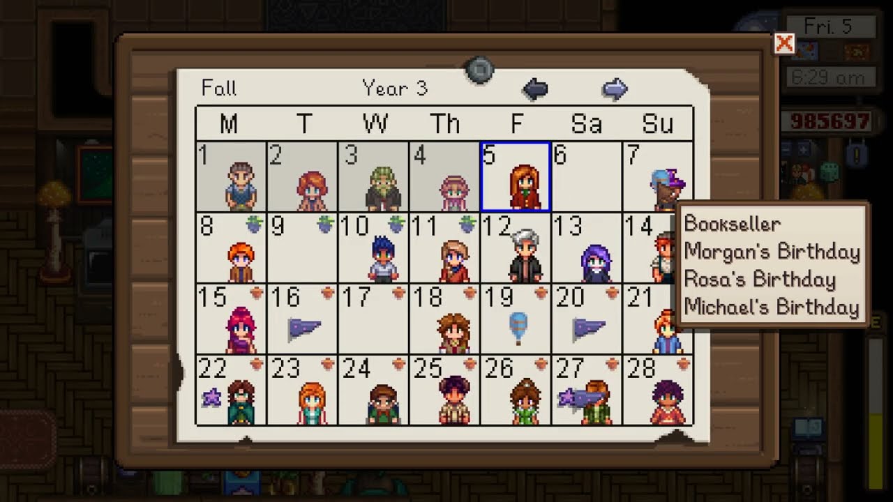 Modded Stardew Valley Playthrough - No commentary - Day 5 Fall, Year 3