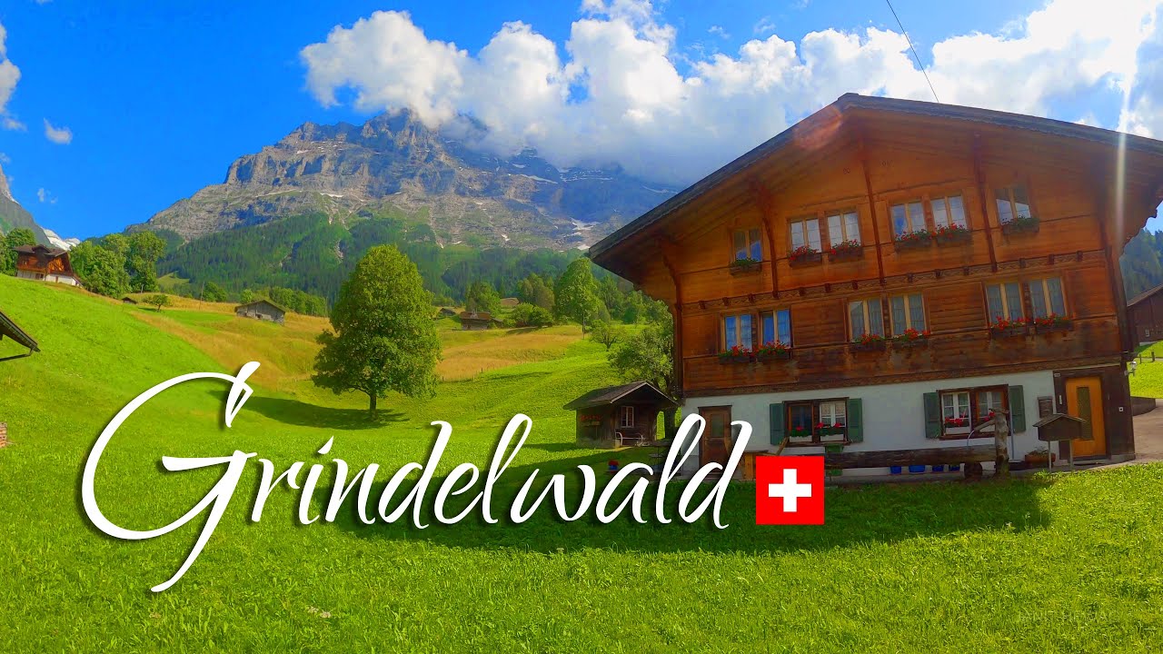 Grindelwald 4K, Most Beautiful Village in Switzerland