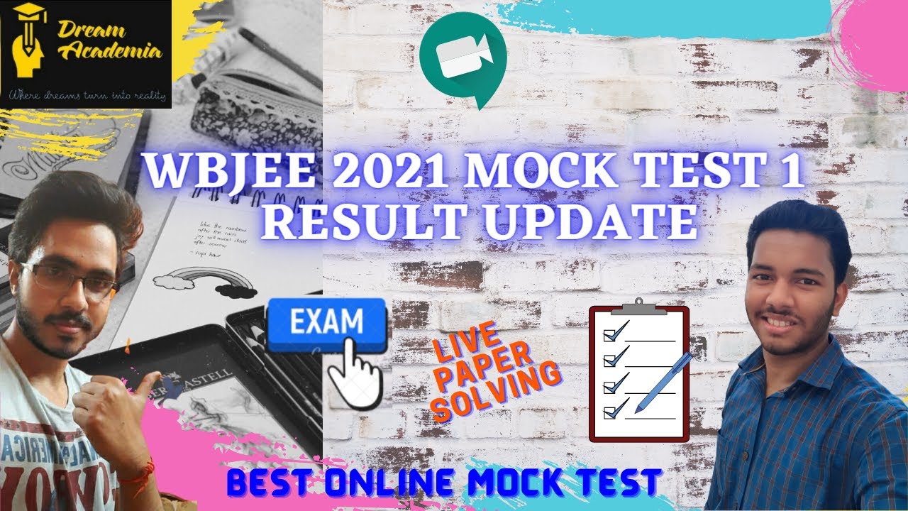 WBJEE 2021 Mock Test 1 Result Update