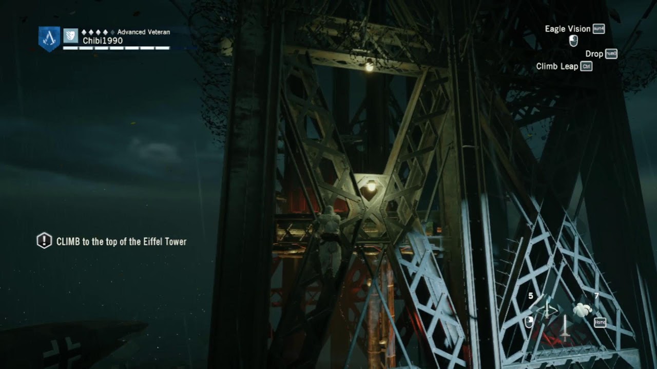 Assassins Creed Unity l Eiffel Tower Climbing Riffs