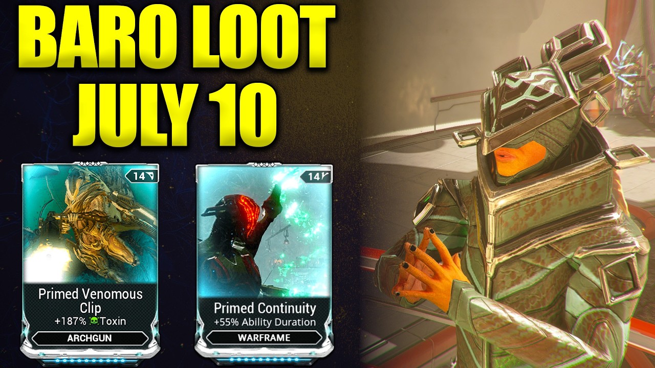 Last Baro Before Tennocon! Warframe Baro Ki'Teer Loot!