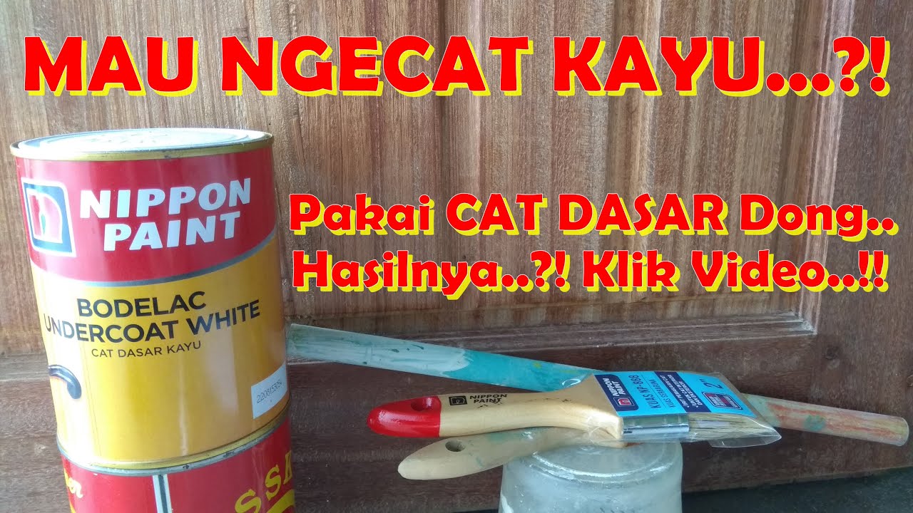 Cat Dasar Kayu Pada Kusen Pintu dan Jendela Daya Tutupnya Mantap - Bodelac Undercoat White