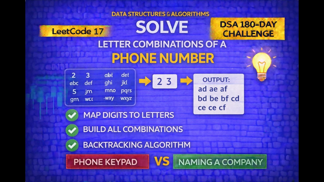 Day 50 / 180 - Letter Combinations of a Phone Number
