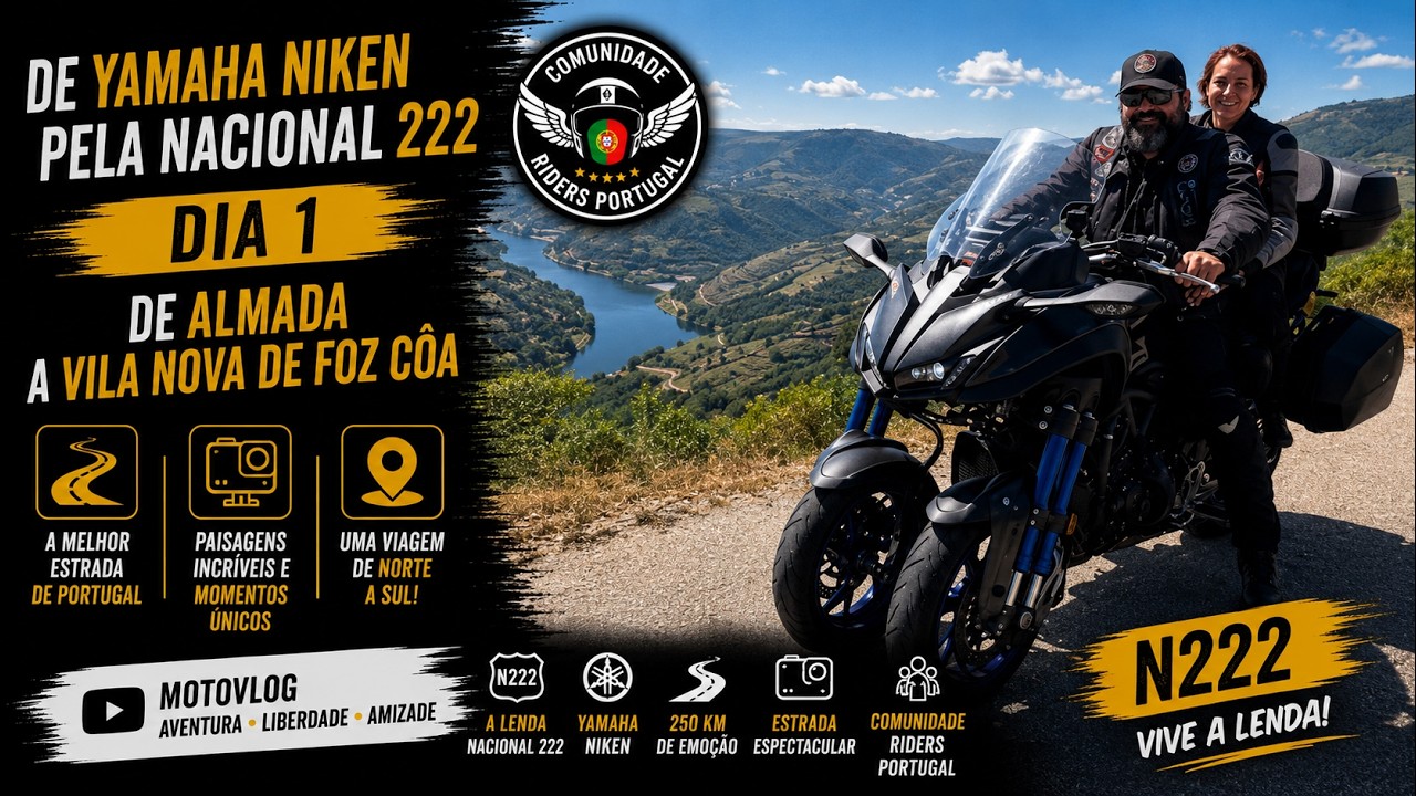 Estrada Nacional 222 - Dia 1 (Almada - Foz Côa) - Yamaha Niken #098
