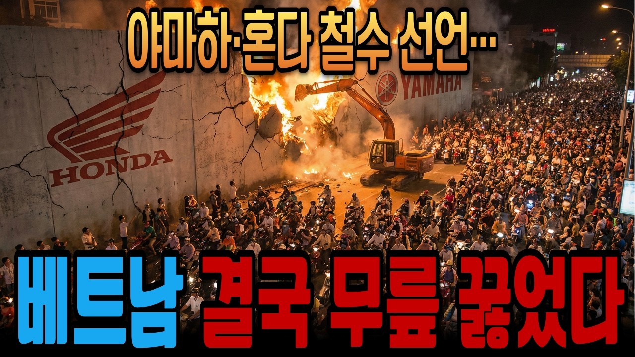 일본 혼다·야마하 철수에 베트남 경제 흔들… 오토바이 퇴출 후폭풍과 굴복의 이유