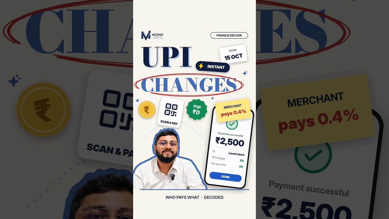 New UPI charges from 15 October!