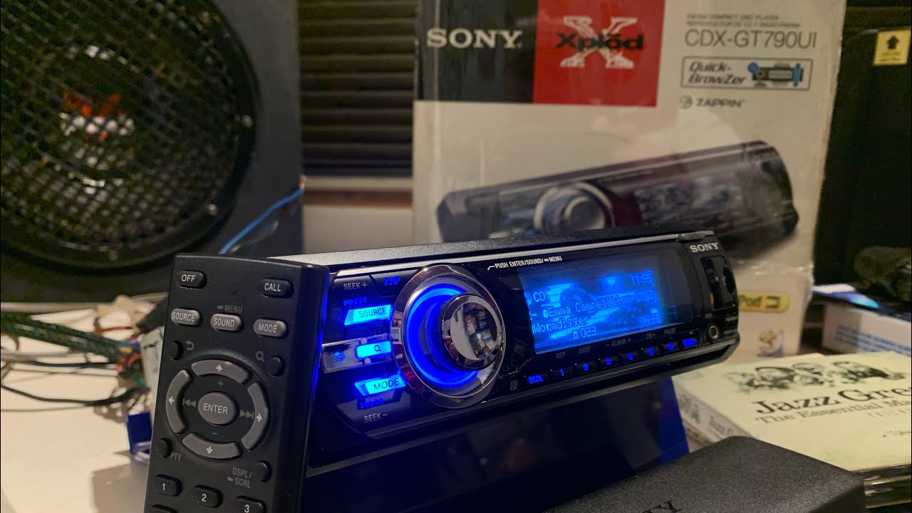 CD Player Sony CDX-GT790Ui Novo na Caixa (2008) Relíquia Demo