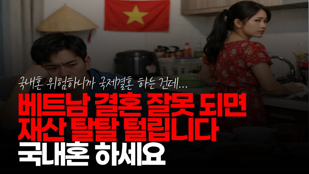 (※시청자댓글) 베트남 결혼 잘못되면 재산 탈탈 털립니다. 국내혼 하세요. #국제결혼 #베트남결혼 #결혼시장