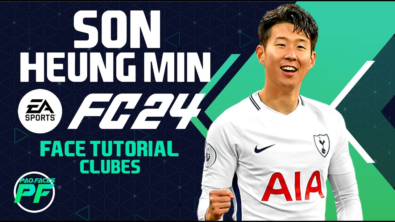 EA FC 24 Son Heung Min (손흥민)  각 FC 24 FACE  Pro Clubs CLUBES PRO Face Creation -  LOOKALIKE