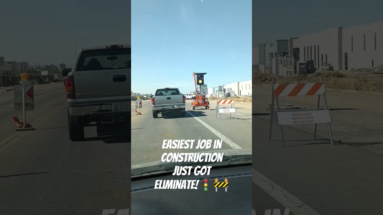 Flagger Day's are numbered.. #arizona #flagger #phoenix #construction #traffic #lazy #work #union