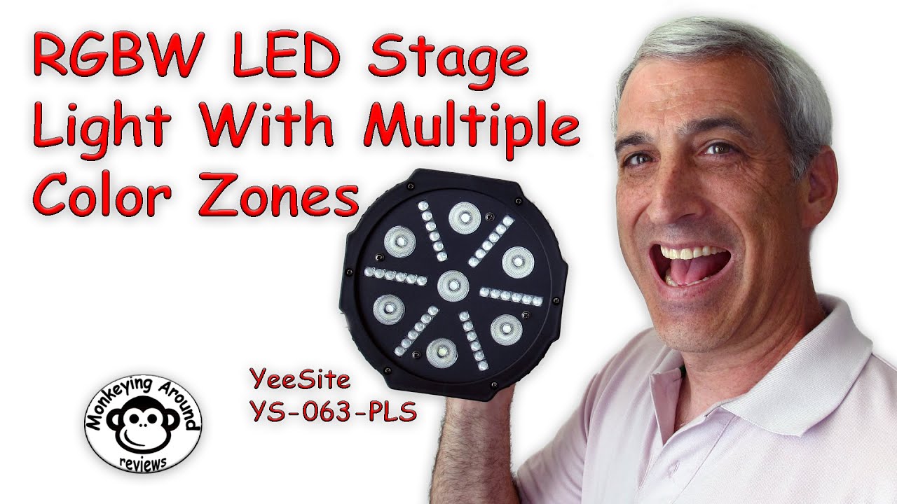 RGBW 30W LED PAR Stage Lights With Multiple Controllable Zones review - YeeSite YS-063-PLS
