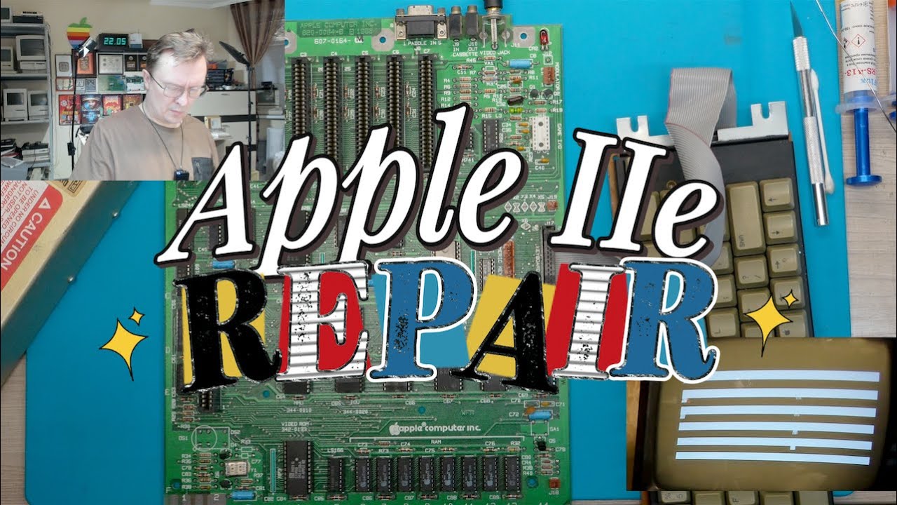 Apple IIe Repair (RAM, ROM, Power Supply)