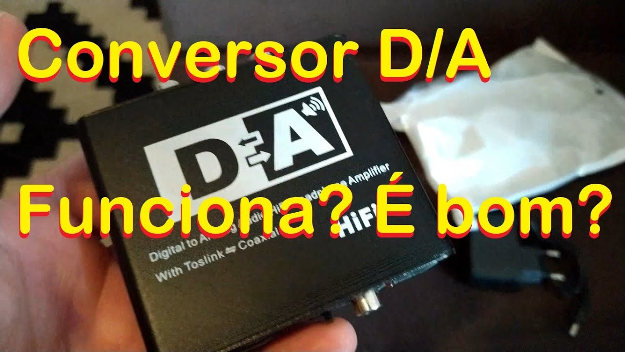 Ligando o Áudio da TV nova no seu som antigo com o Conversor Digital para Analógico D=A