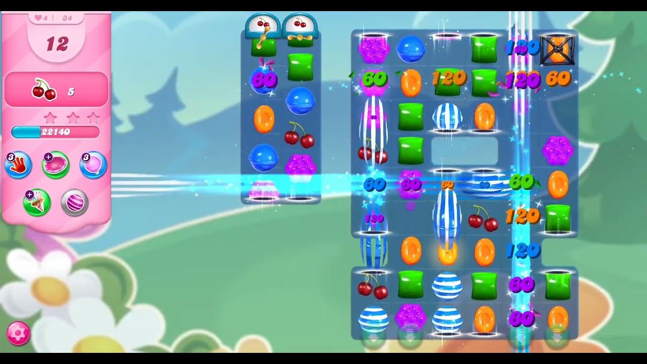 Уровни 33–36 игры Candy Crush Saga