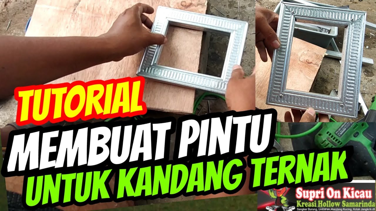 Cara Membuat Pintu Kandang Ternak Lebih Siku, Mudah Dan Praktis