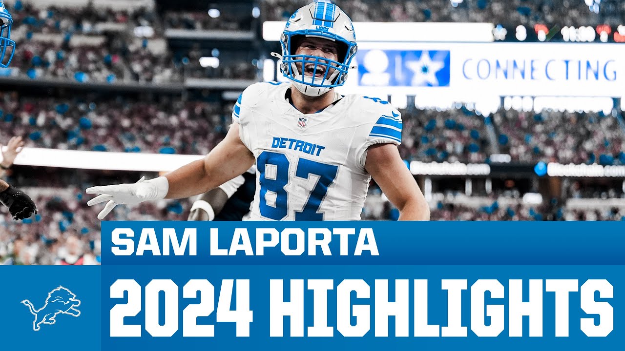 Sam LaPorta highlights | 2024 Detroit Lions